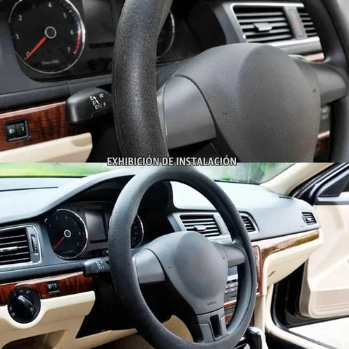 Vista 7 de AUTOXBERT Funda de silicona para volante, transpirable, antideslizante, protector de volante de automóvil, accesorio de decoración universal