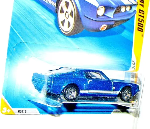 Vista 5 de Hot Wheels 2010-001 Nuevos Modelos #1 AZUL '67 Shelby GT500 Escala 1:64