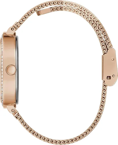 Vista 2 de GUESS US Womens Rose Gold-Tone Mesh Analog Watch