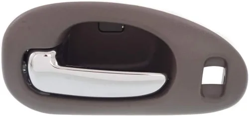 Vista 2 de Manija de puerta interior para Chrysler LHS 1999-2001 con bisel gris delantero del lado del conductor con palanca cromada Con orificio de bloqueo