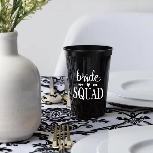 Vista 5 de PartyGifts&beyond Vasos de plástico para despedida de soltera, paquete de 13 tazas de plástico para dama de honor, despedida de soltera, decoración