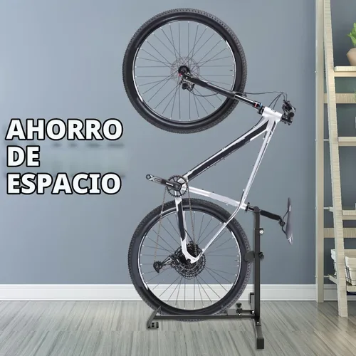 Vista 7 de Soporte de Bicicleta, Estante Vertical para Bicicletas en el Garaje, Estante que Ahorra Espacio con Ajuste para Garaje y Apartamento, Almacenamiento
