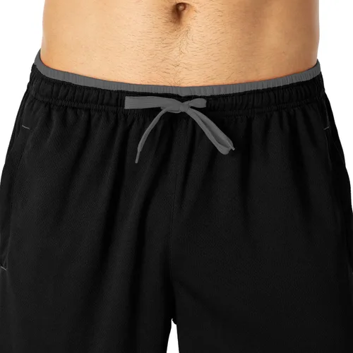 Vista 4 de Butrends Pantalones deportivos de malla para hombre con cordón en la cintura elástica, pantalones deportivos con parte inferior abierta