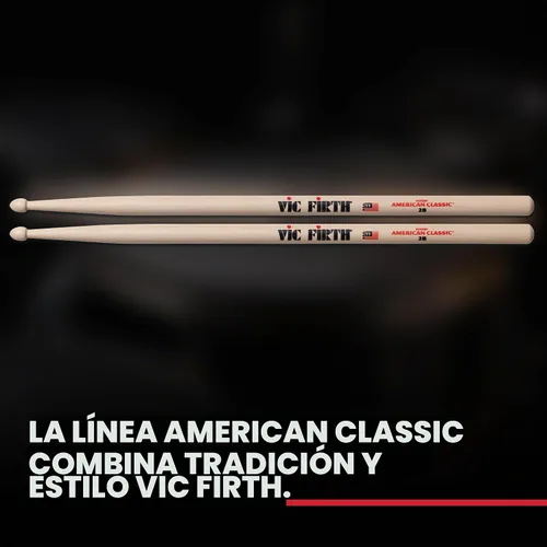 Vista 6 de Baquetas Vic Firth American Classic 2B