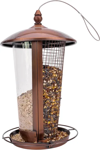 Vista 2 de Bliss Hammocks BBF-131 - Comedero para pájaros 2 en 1, cobre antiguo