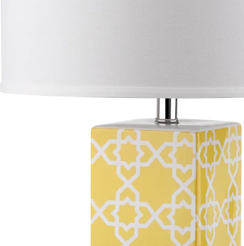 Vista 3 de Safavieh Lighting Collection - Lámpara de mesa (2 unidades), color amarillo