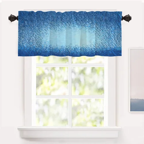 Vista 24 de Shrahala Cortinas rústicas de granja para ventanas de cocina, textura de cesta tejida, paneles de cortina rústica para ventana de granja, poliéster