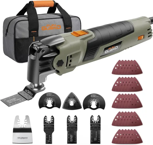 Vista 9 de Herramienta oscilante, 300 W, 6 velocidades, kit de accesorios de 30 piezas