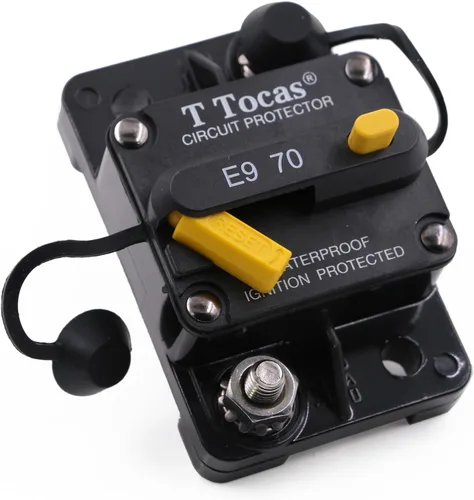 Vista 60 de E69 Interruptor de circuito de 10 A T3 con restablecimiento manual Mini de montaje en superficie IP66 Interruptor conmutable de 10 A