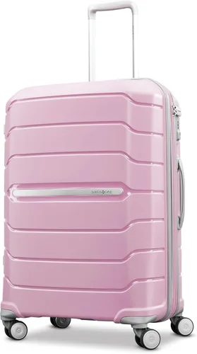 Vista 63 de Samsonite Freeform de carcasa rígida expandible con ruedas giratorias dobles, Negro