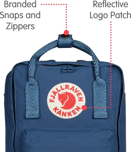 Vista 2 de Fjallraven Kanken Classic - Mochila pequeña para el día a día, Multicolor, talla única