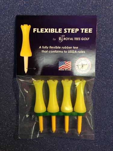 Vista 2 de Royaltees R4 Paquete de 1-1/2 pulgadas, camisetas de golf flexibles Naranja