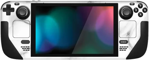 Vista 5 de PlayVital Juego Completo de Calcomanía Protectora para Steam Deck LCD, Pegatinas Personalizadas Cubierta de Vinilo para Steam Deck OLED - Mármol