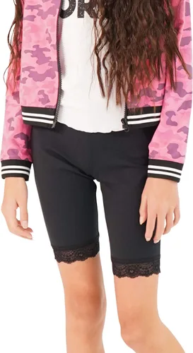 Vista 2 de KIDPIK 2 pantalones cortos de ciclismo con ribete de encaje para niñas