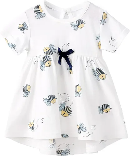 Vista 141 de pureborn Vestido de bebé niña 0-24 meses