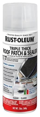 Vista 8 de Rust-Oleum Parche de techo triple grueso y espray sellador, 13 onzas, negro