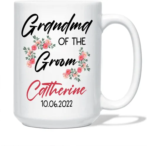 Vista 20 de Taza personalizada para la tía de la novia, taza de tía novia, regalo de boda para tía de la novia, regalo de tía de novia, taza de café de boda
