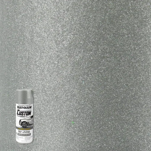 Vista 4 de Rust-Oleum 323351 Pintura en aerosol de laca personalizada automotriz, 11 onzas, plata metálica (paquete de 2)