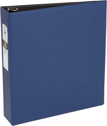 Vista 9 de Carpeta económica Avery con anillo redondo, Azul For School, Home and Everyday Organization, Clear Interior Storage Pockets, Nonstick PVC-Free