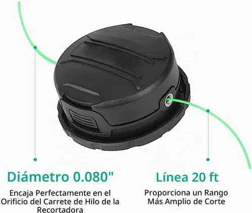 Vista 3 de DWO1DT995 - Cabezal de repuesto compatible con Dewalt DCST920 DCST922 DCST925 DCST970 DCST990 DCST991, bobinas de repuesto de 20 pies y 0.080