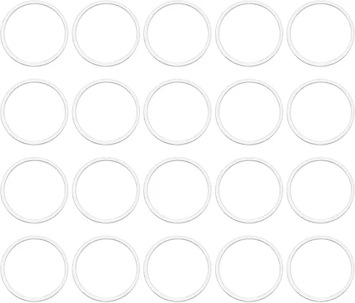 Vista 6 de uxcell Anillos de enlace redondos de bisel de círculo hueco de latón, conectores de joyería para pendientes, collares, fabricación de joyas