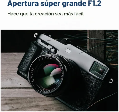Vista 5 de TTARTISAN 1.969 in F1.2 APS-C Lente de enfoque manual para cámaras de montaje MFT M4/3 como EPM1 EPM2 EPL1 EPL1 EPL2 EPL3 EPL5 EPL6 EPL7 EPL8 EPL9