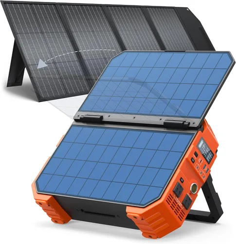 Vista 9 de BLAVOR Estación de energía portátil, generador para exteriores de 236.8 Wh/64,000 mAh, generador pequeño de carga rápida bidireccional USB C de 100