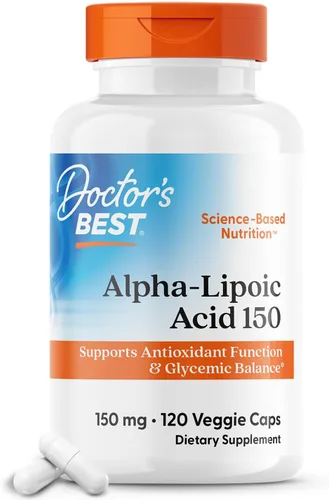 Vista 8 de Doctor 's Best, ácido lipóico, 0.0211644 oz, cápsulas vegetarianas, DRB-00133, 1, 1