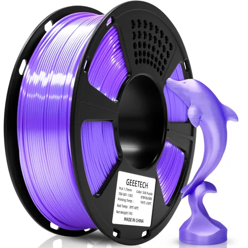 Vista 51 de GEEETECH Filamento PLA de seda plateado de 0.069 libras, filamento de seda brillante para impresora 3D, carrete de 2.2 libras, precisión dimensional
