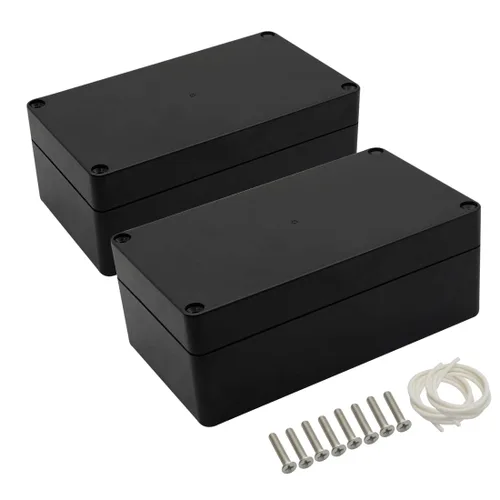 Vista 20 de LeMotech Caja de conexiones eléctricas de plástico ABS Caja de proyectos IP65 impermeable Caja de derivación universal para electrónicas Negro 2.48x