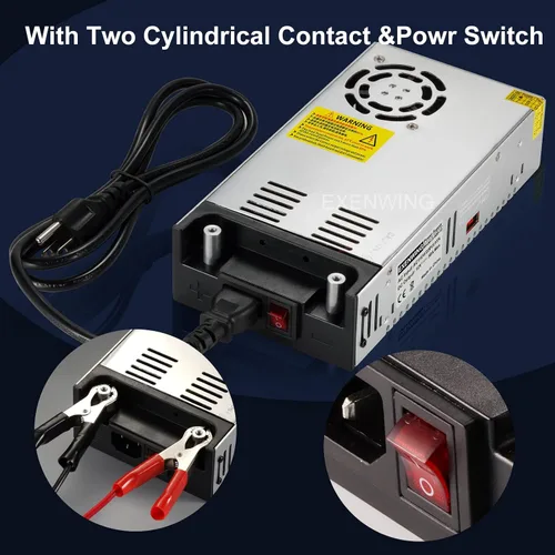 Vista 5 de Fuente de alimentación conmutada AC/DC de 12 V 50 A 600 W SMPS Convertidor de 110 V a 12 V Transformador todo en uno para bomba de motor, cámara