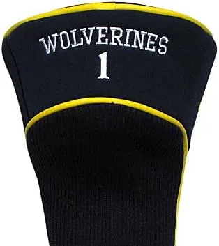 Vista 2 de Team Golf NCAA Numerado 1, 3 y X, se adapta a conductores de gran tamaño, utilidad, clubes de rescate y calles, forro de terciopelo para protección