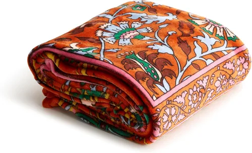 Vista 34 de Vera Bradley Manta de forro polar para mujer, manta de felpa suave para sofá, dormitorio y decoración del hogar