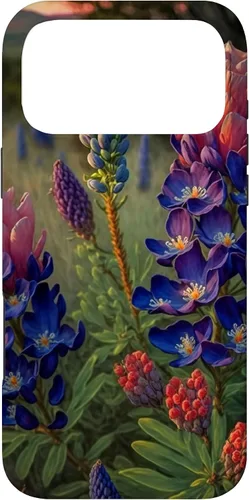 Vista 22 de Texas Rose Colored Bluebonnets Case for iPhone 17
