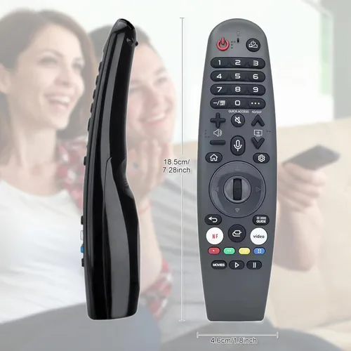 Vista 6 de Mando a distancia Magic Voice de repuesto para LG Smart TV, con función de puntero, compatible con televisores LG QNED, OLED, UHD 4K y 8K webOS