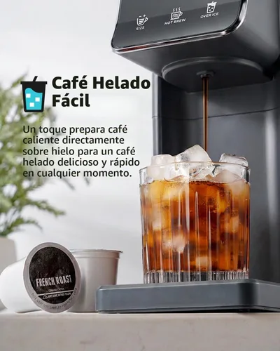 Vista 5 de KIDISLE Cafetera molida y taza K de una sola porción, preparación caliente