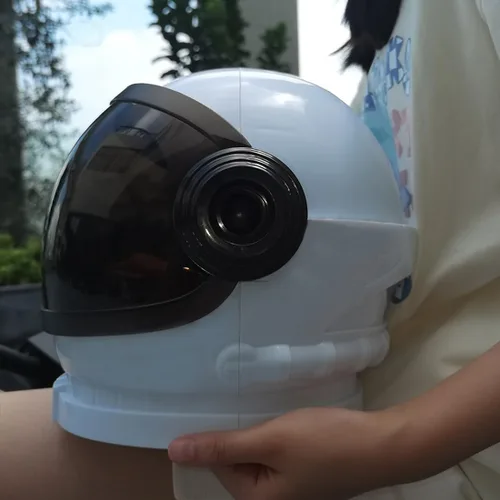 Vista 4 de Casco de astronauta aeroespacial Futuro Ciencia Ficción Cosplay