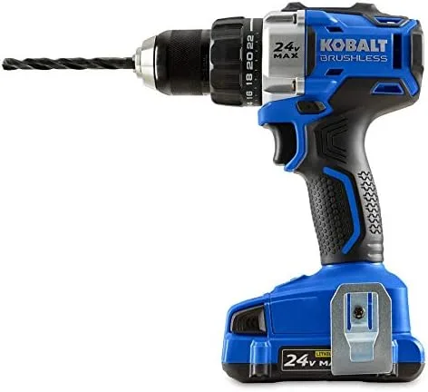 Vista 3 de Kobalt 24-Voltios Max Ión de litio (Li-ion) Taladro sin escobillas de 1/2 pulgada con batería y estuche blando.