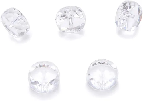 Vista 13 de 25 cuentas de cristal Heishi Rondelle redondas facetadas de Adabele austriaco de 0.315 pulgadas (0.315 in), color morado amatista compatibles