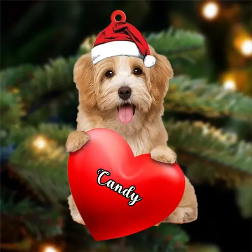 Vista 107 de Adornos de Navidad personalizados para perros, nombre personalizado, adorno de Malamute de Alaska, adornos acrílicos, regalos de Navidad, amantes