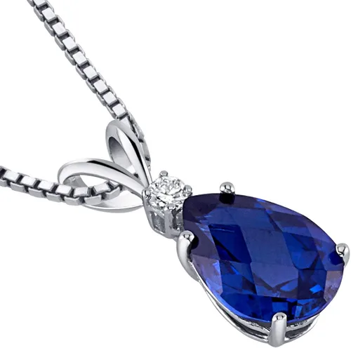 Vista 3 de Peora Dije de oro de 14 quilates para mujer con diamante, elegante diamante solitario en forma de lágrima de 10x7mm 0.394 x 0.276 pulgadas, piedras