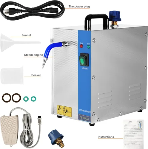 Vista 2 de 2023 Jewelry Cleaner Machine, Professional Jewelry Steam Cleaner Machine 1300W 2L, Stainless Steel Jewelry Cleaning Equipment for Silver & Gold
