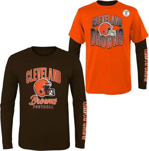 Vista 32 de NFL Conjunto de 3 Camisetas y Camisas de Manga Larga para Niños y Jóvenes 8-20, Colores del Equipo del Día del Juego