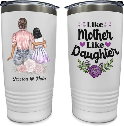 Vista 10 de Vaso de acero inoxidable personalizado con tapa (20 onzas)