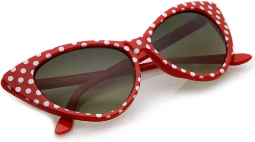 Vista 4 de zeroUV - Lentes de sol para mujer, diseño retro de grandes ojos de gato, 2.126 pulgadas.