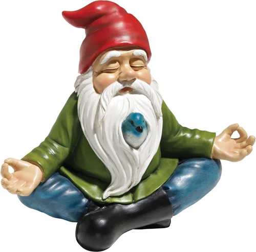 Vista 11 de Adorno navideño de gnomo zen: juego de 3