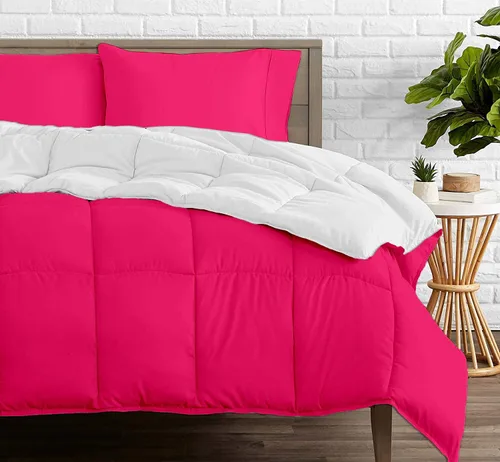 Vista 7 de Edredón reversible – Lujoso para todas las estaciones – 100% algodón orgánico tamaño individual XL de 68 x 92 pulgadas, 1 edredón alternativo