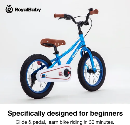 Vista 3 de RoyalBaby - Bicicleta para niños, Terra EZ, bicicleta convertible de equilibrio a pedal, 14, 16 y 18 pulgadas, fácil de aprender a equilibrar