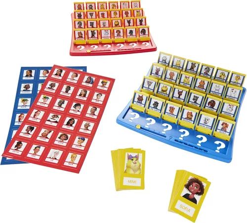 Vista 4 de Hasbro Gaming Juego de mesa Guess Who?, con tarjetas de personas y mascotas, el juego original de adivinanzas, para niños, de 6 años en adelante