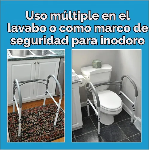 Vista 2 de Carex Health Brands, pasamanos de seguridad para cuarto de baño